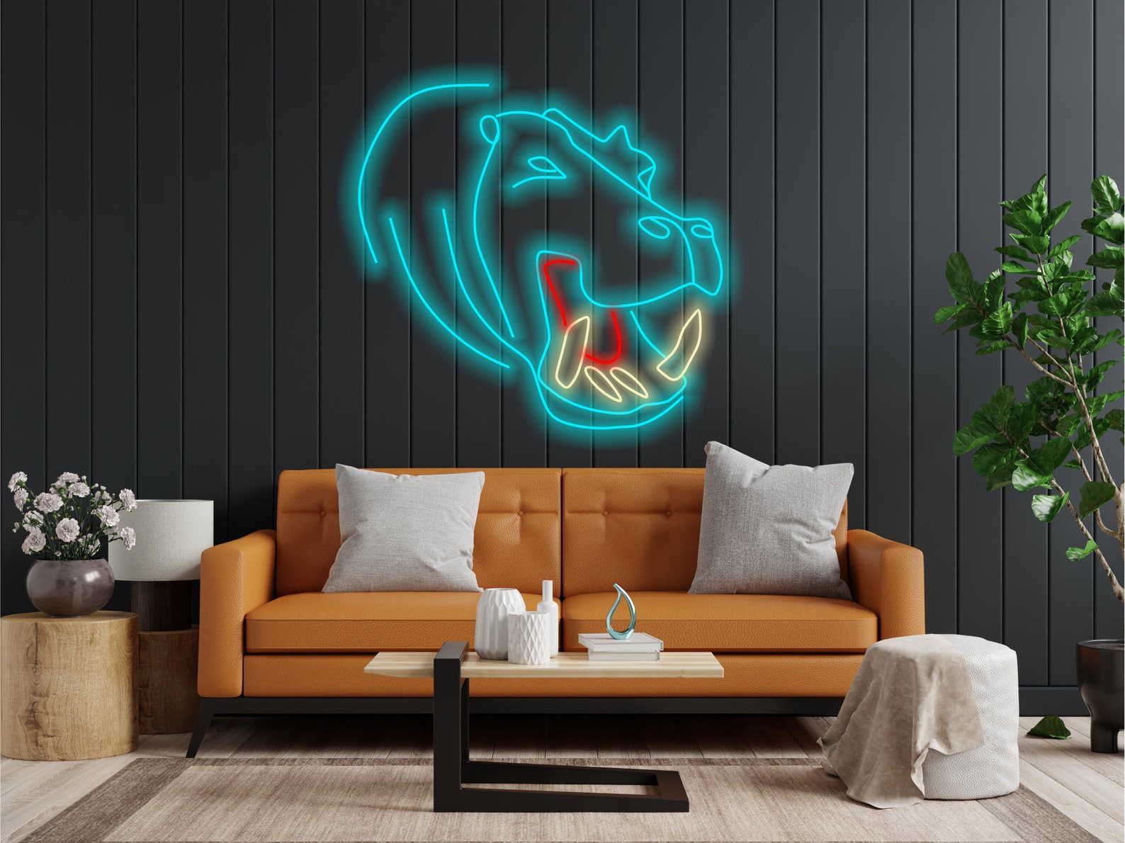 Hippopotamus Neon Sign, Neon Hippo Sign, Neon Head Hippo Sign, Hippo Neon Art, Hippopotamus Light Sign, Hippo Led Sign