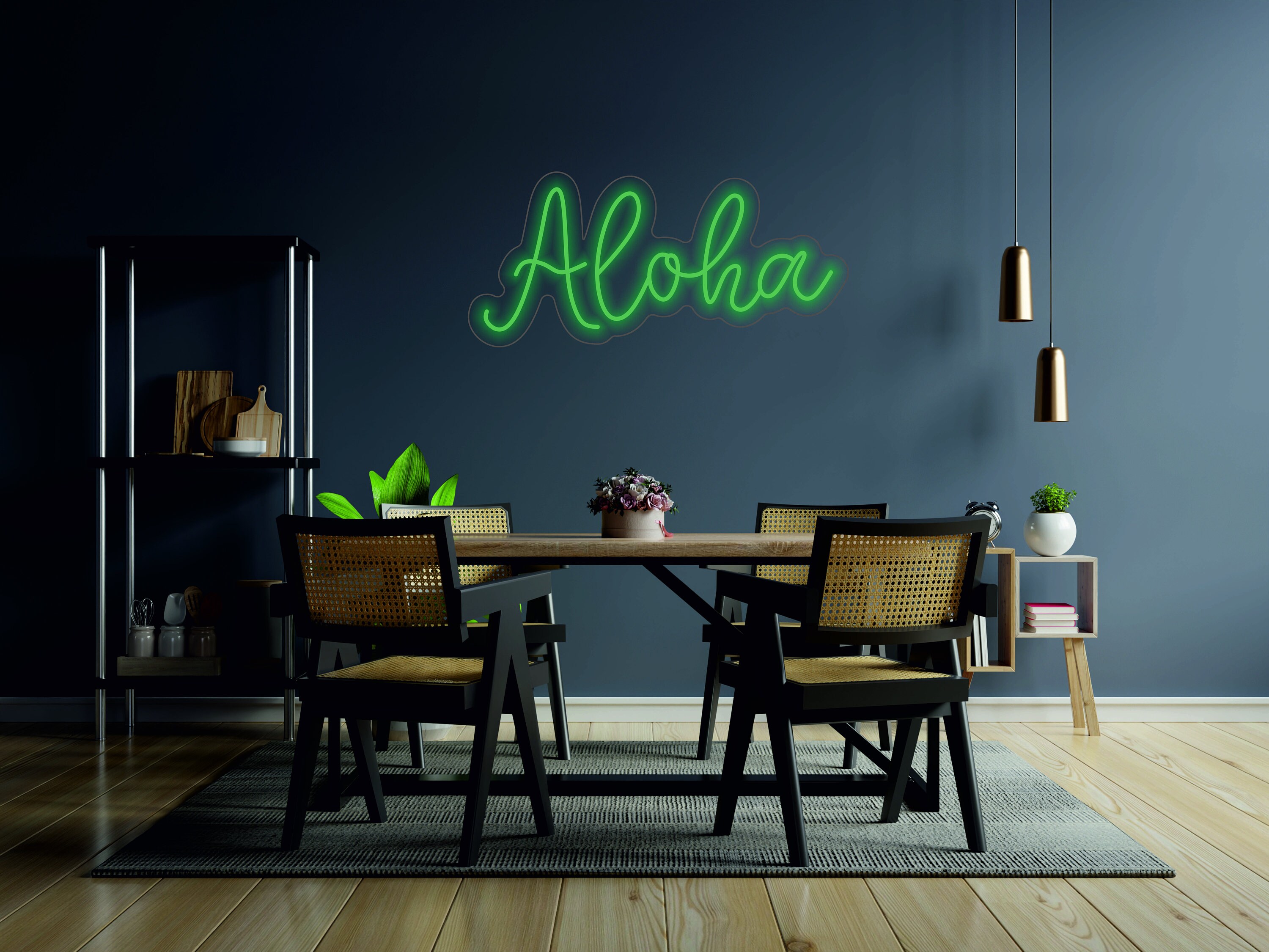 Aloha - Led Neon Sign, Hawaiian Wall Lamp, Hawai Neon Sign, Aloha Neon Sign