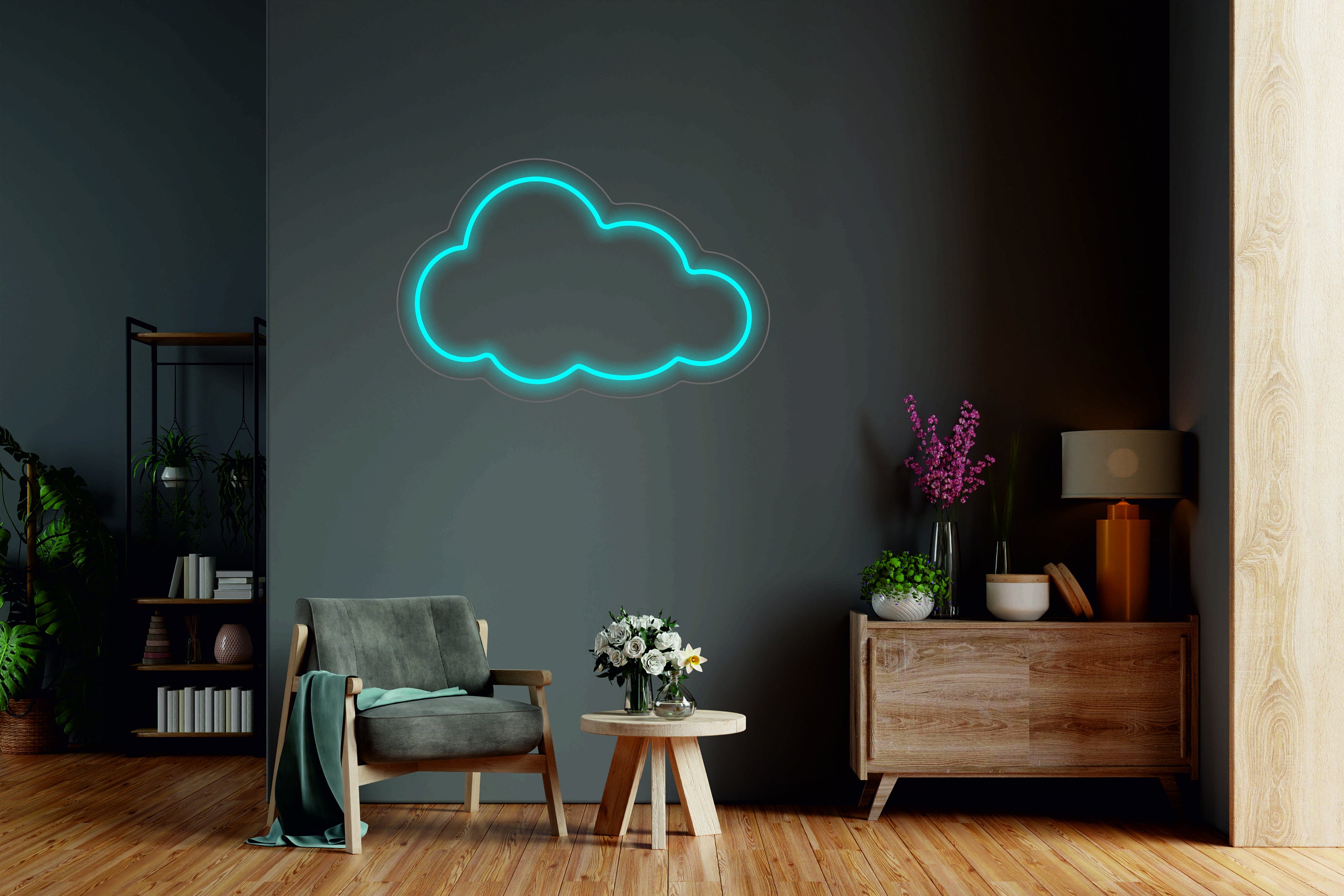 Cloud Neon Sign, Kids Room Led Decor, Kids Night Light, Room Decor Neon Sign, Bedroom Neon Sign