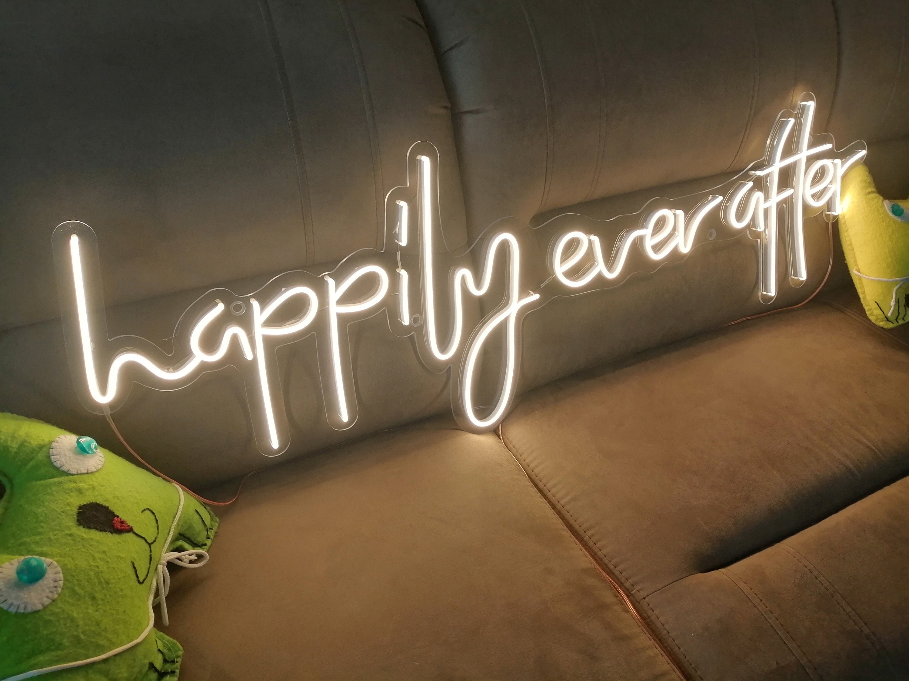 Happily Ever After Neon Sign, Wedding Decor Neon Sign, Happily Neon Signs, Home Decor Neon Sign, Wedding Decor