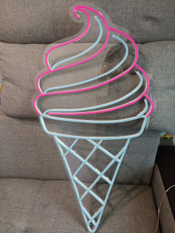 Ice Cream Neon Signs, Wall Hangings Decor For Home, Bar Neon Sign, Kitchen Decor