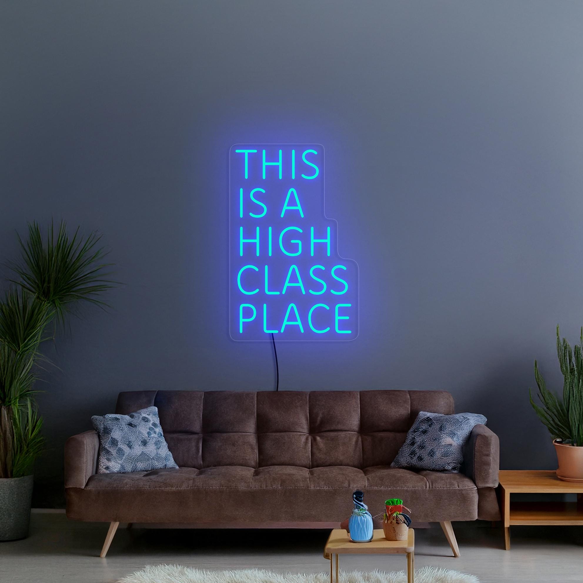 This Is A High Class Place Neon Sign, Party Neon Sign, Western Neon Sign, Western Party Sign, Western Art Decor, High Class Place Art Decor