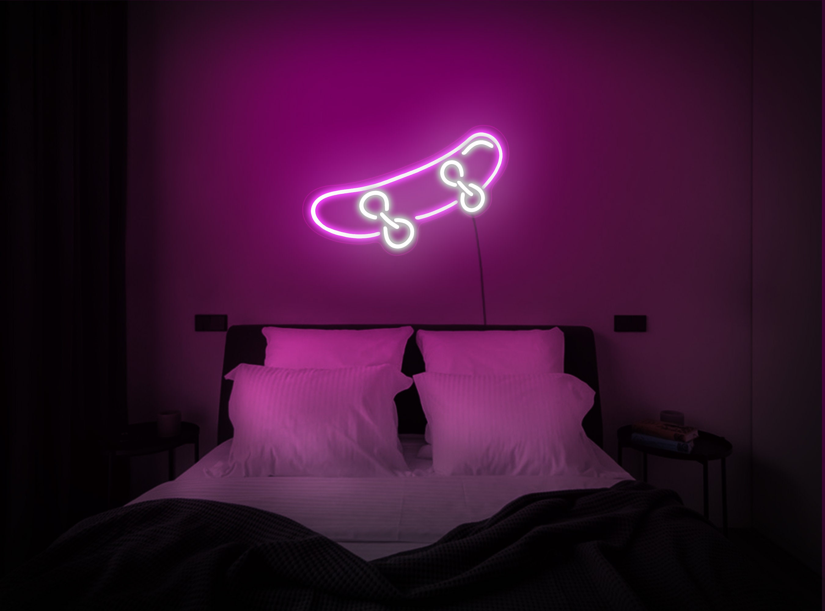 Skateboard Neon Sign, Skateboard Led Sign, Skateboard Light Sign, Skateboard Wall Decor, Neon Sign Bedroom