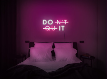 Don't Quit Neon Sign, Don't Quit Led Sign, Don't Quit Sign, Neon Sign Bedroom, Neon Sign Light