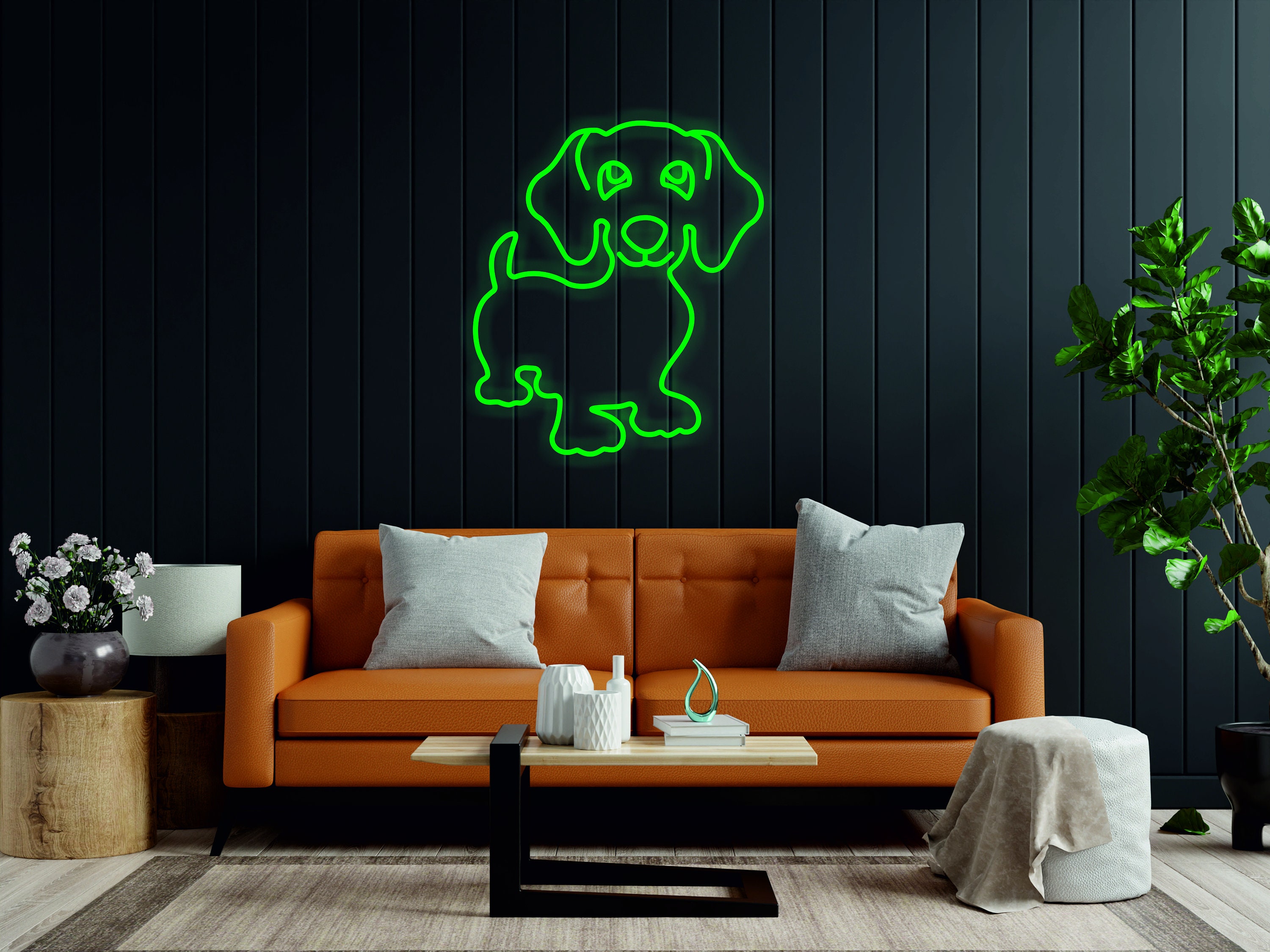 Dachshund Dog Pet Light Sign, Sign Lights for Wall and Bedroom, Night Plug in for Toddlers and Kids, Wall Mount, Bedroom Dog