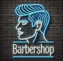 Neon Sign For Barber Shop, Vintage Barber Neon Sign, Barber Pole Neon Sign, Barber Shop Decor, Neon Light For Barber