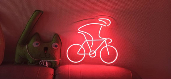 Bicycle Led Neon Sign, Bedroom Kids Decorating Ideas, Home Led Interior Design