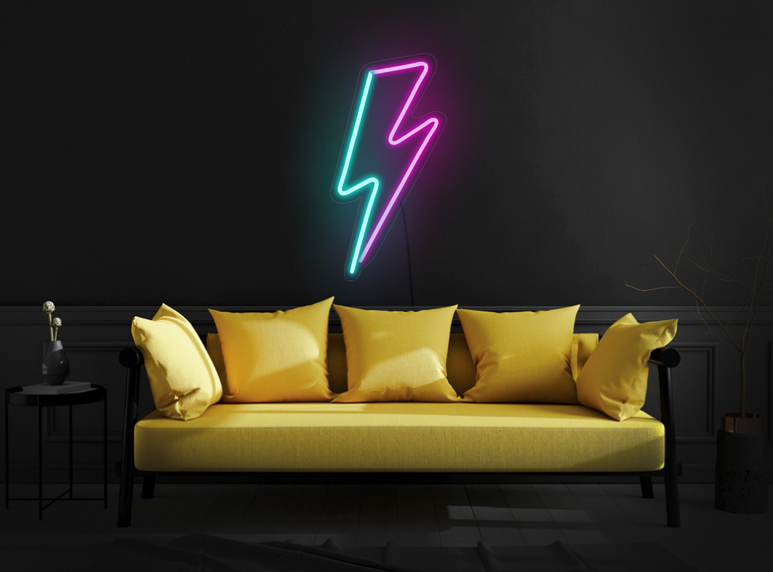 Lightning Bolt Neon Sign, Lightning Bolt Neon Light, Lightning Bolt Led Sign, Lightning Bolt Wall Decor, Lightning Neon Sign, Lightning Led Sign