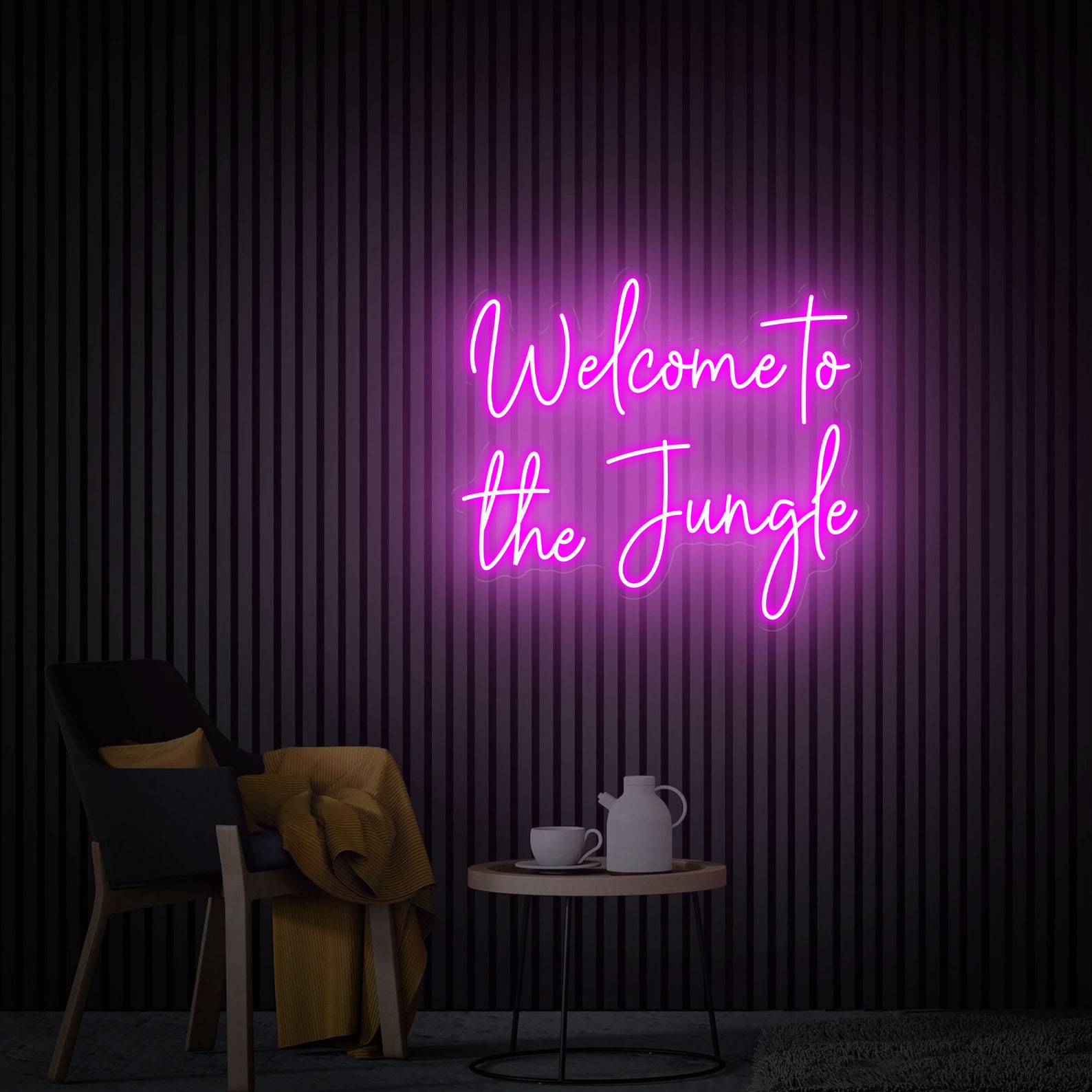 Welcome To The Jungle Neon Sign Custom Led Sign Room Wall Art Man Cave Neon Home Decor Bar Neon Sign Birthday Personalized Gift