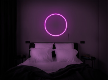 Circle Neon Sign, Zen Circle Led Sign, Circle Neon Light, Geometric Neon Sign, Round Neon, Enso Neon Sign, Japanese Neon Sign, Circle Decor