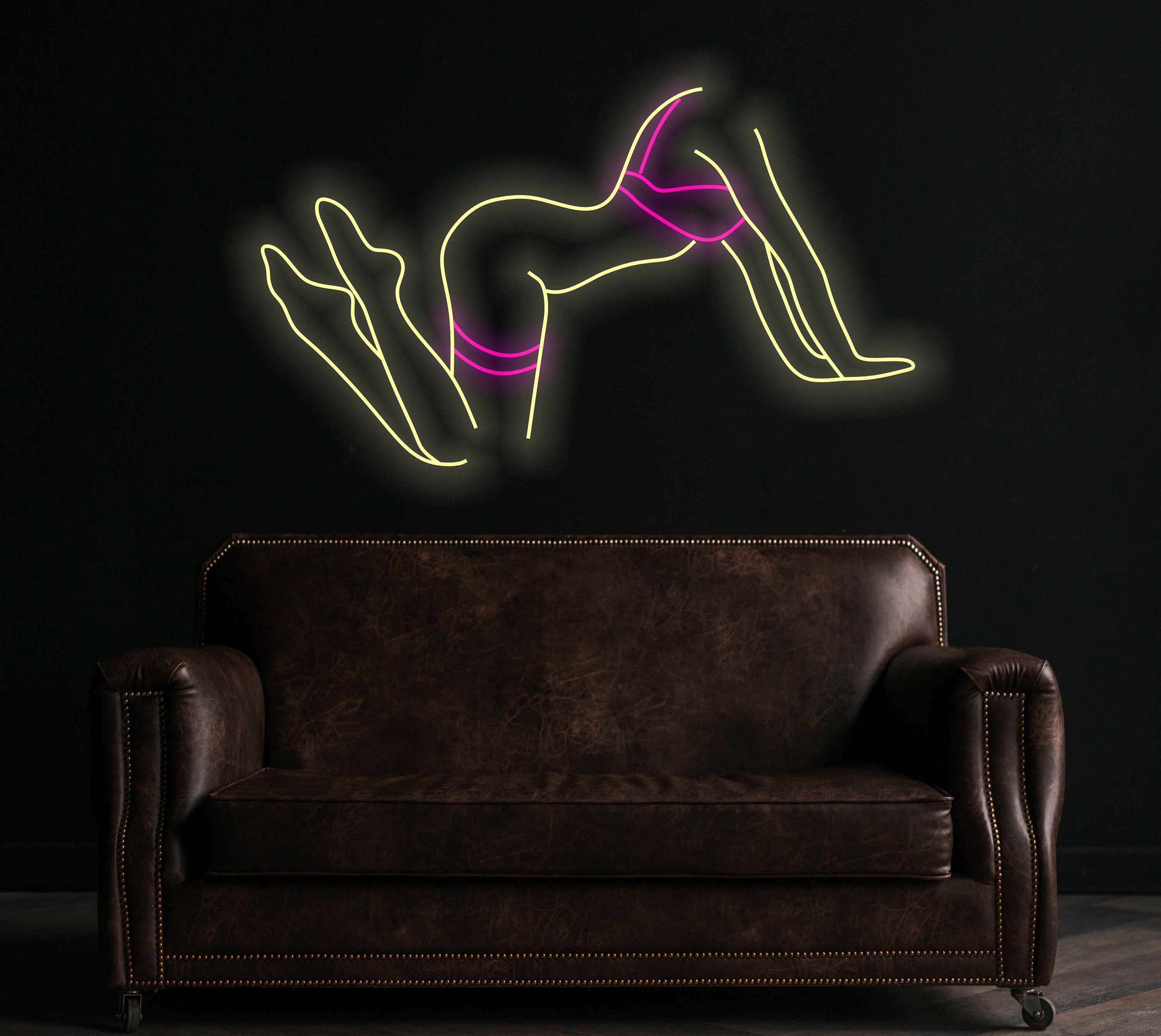 Body Woman Neon Sign, Female Body Neon Sign, Lady Body Art Neon Sign, Girl Body Led Light, Woman Body Wall Decor, Pose Woman Neon Sign