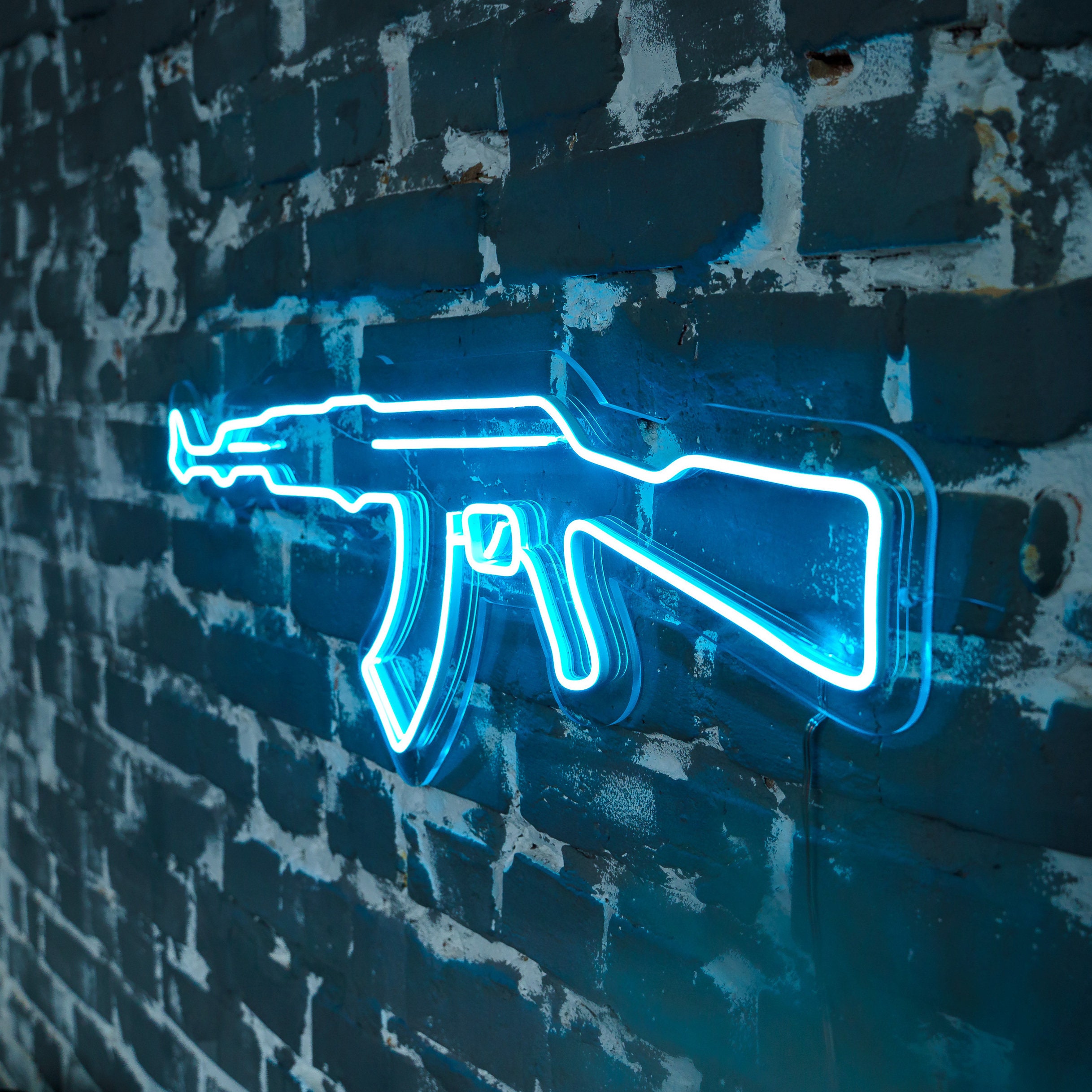 Ak47 Neon Sign, Ak47 Sign, Gun Neon Sign, Ak47 Led Sign, Rifle Neon Sign, Weapon Neon Sign, Ak47 Wall Decor, Gun Wall Decor, Weapon Decor