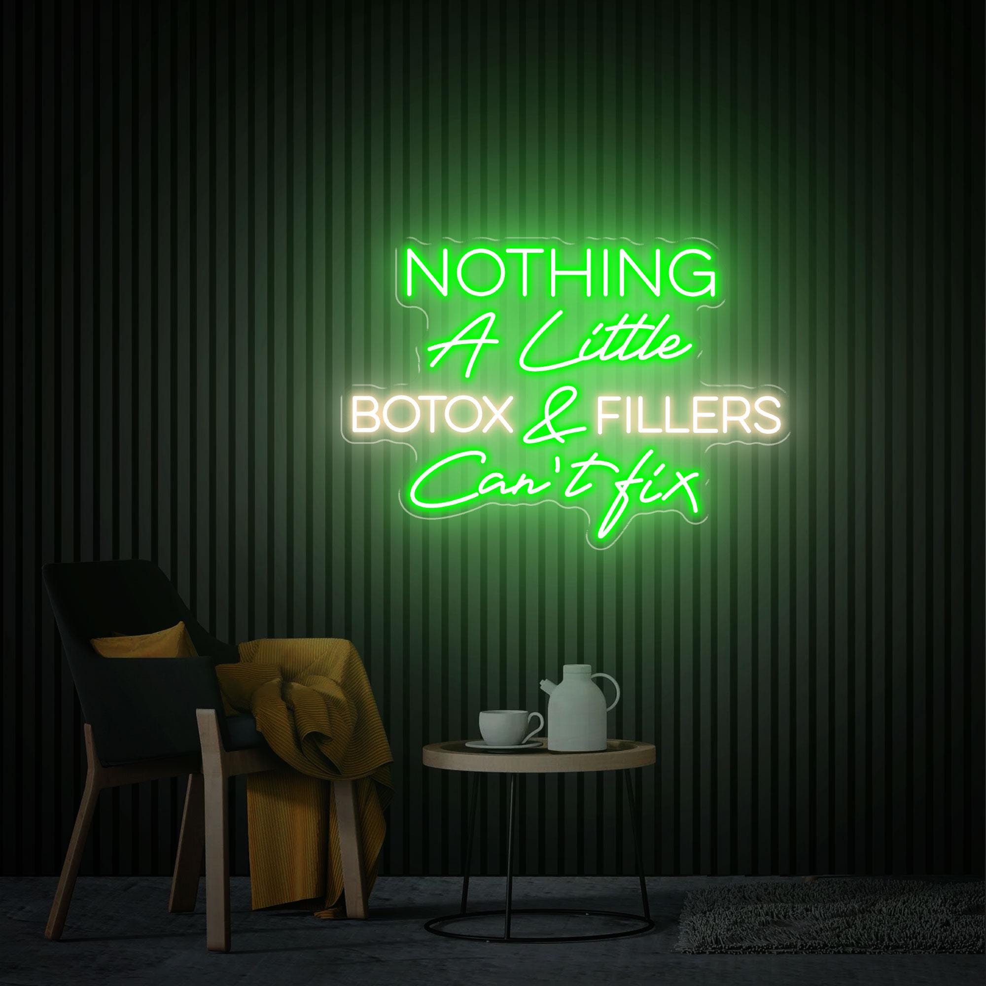 Nothing A Little Botox & Filler Can't Fix Neon Sign, Custom Business Sign, Medspa Decor LED Light, Beauty Salon Decor, Surgery Office Art