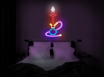 Hookah Neon Sign, Shisha Hookah Sign, Hookah Led Sign, Smoke Neon Sign, Smoke Shop Neon Sign, Hookah Wall Art, Hookah Wall Decor