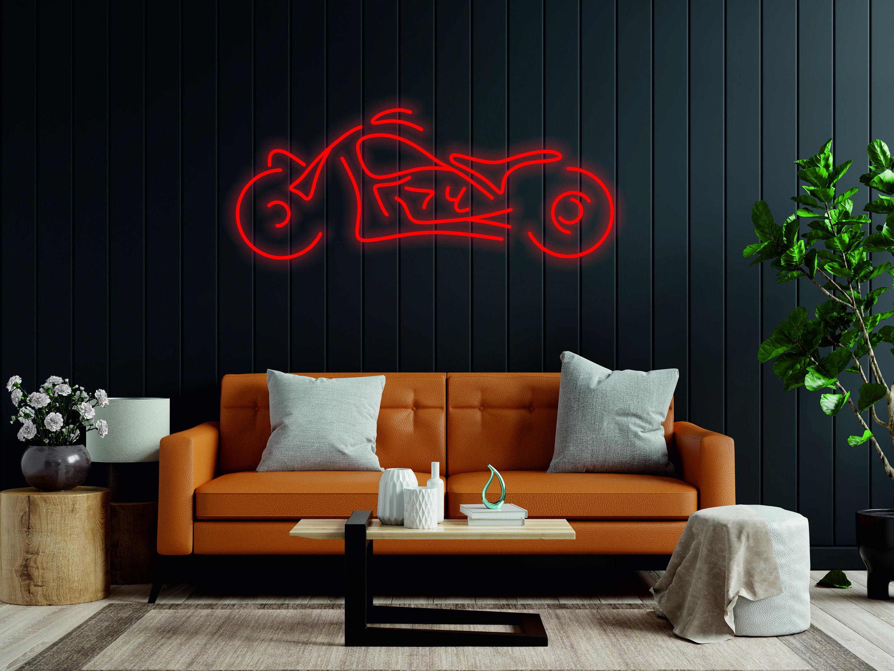 Motorcycle - Led Light Neon Sign, Bike Neon Decor, Vintage Bicycle Sign