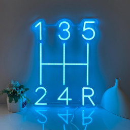 Car Gearbox Neon Sign, Speed Gear Led Sign, Automotive Neon Sign, Automotive neon sign, Gift for Boyfriend for Him, Neon Sign Wall Decor
