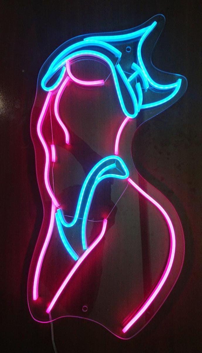 Body Neon Sign, Woman Neon Sign, Girl Body Neon Sign, Woman Body Neon, Lady Neon Sign, Woman Body Wall Art, Neon Sign Bedroom