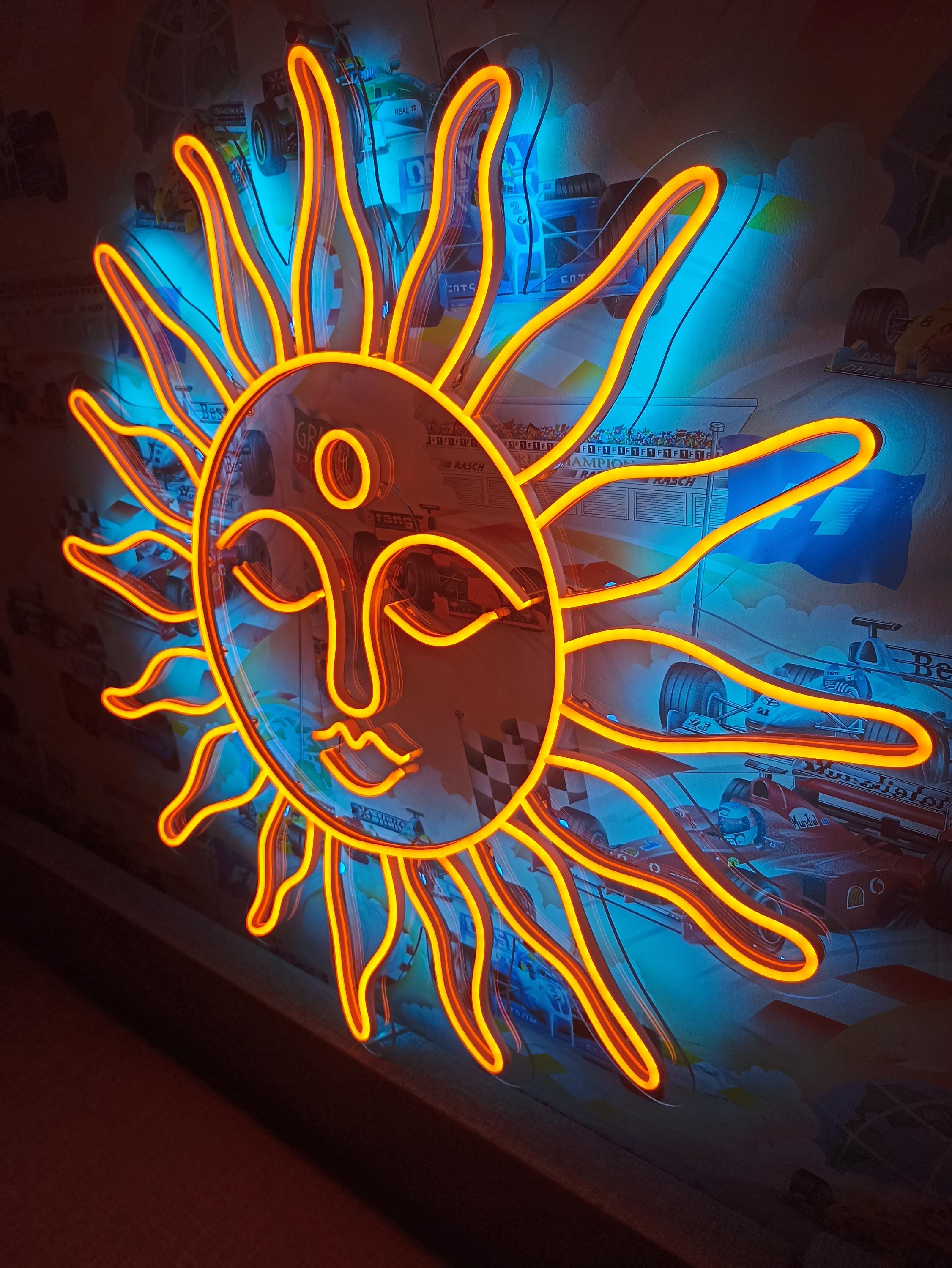 Sun Neon Sign, Sun Neon Light Sign, Sun Neon Light, Handmade Neon Sign, Room Decor Neon Sign, Sun Yoga Neon Sign