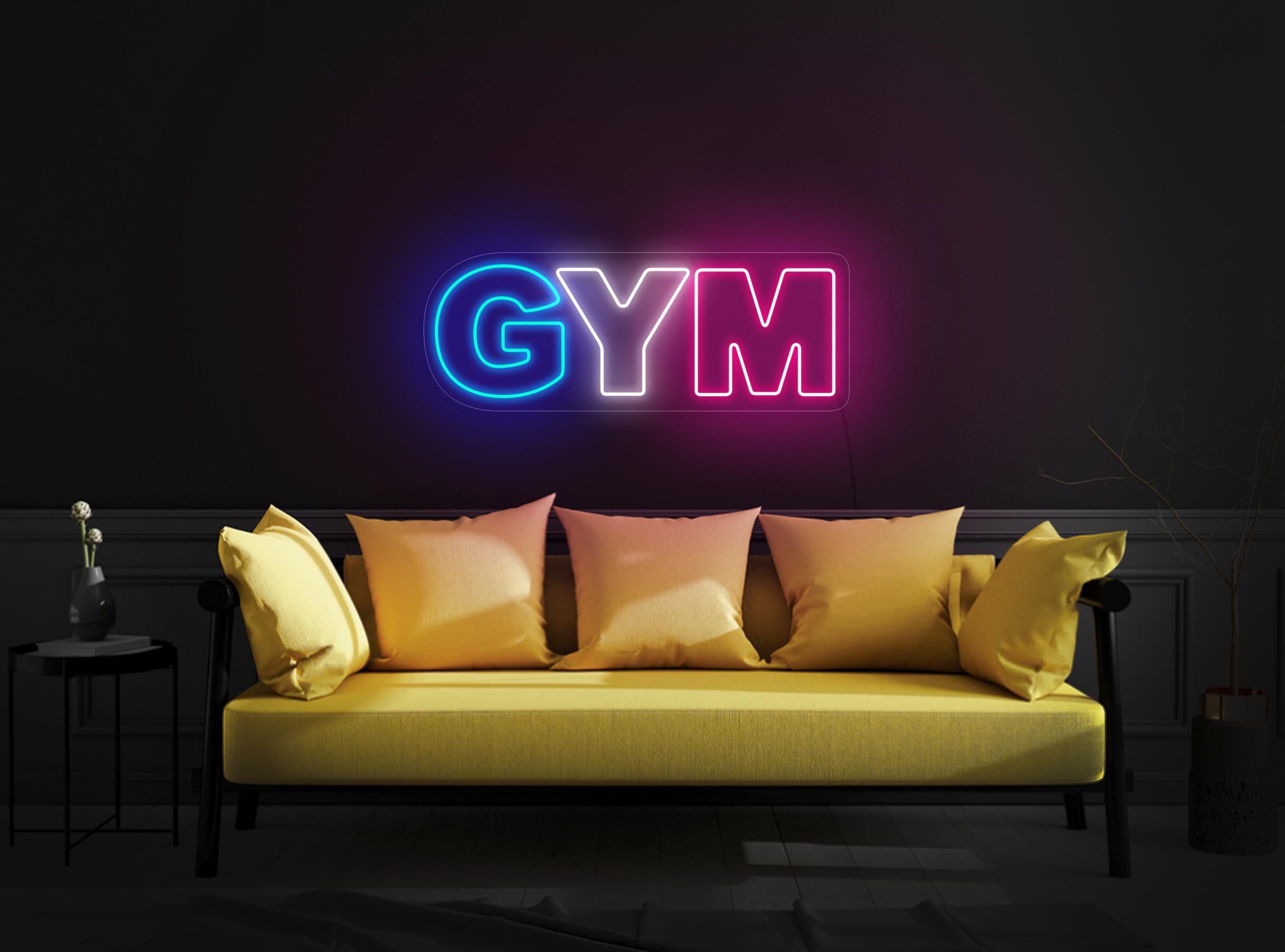 Gym Neon Sign, Fitness Neon Sign, Workout Neon Sign, Bodybuilding Gym Sign, Fitness Club Wall Art Decor, Gym Wall Art Decor