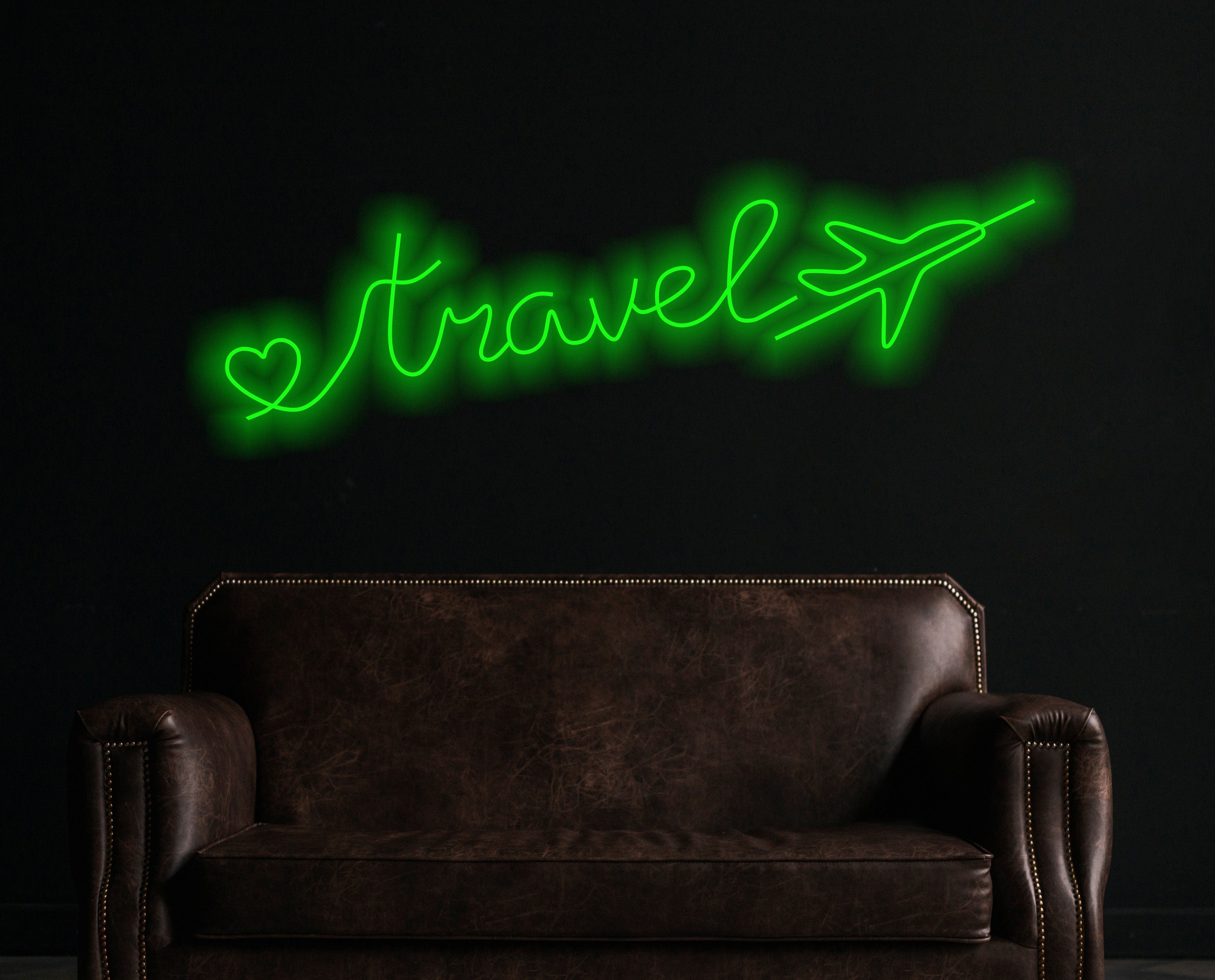 Travel Wire Word neon Sign | Travel Wall Art neon sign | Handmade Travel neon sign Word Sign | Traveler Gift | Plane Wall Decor