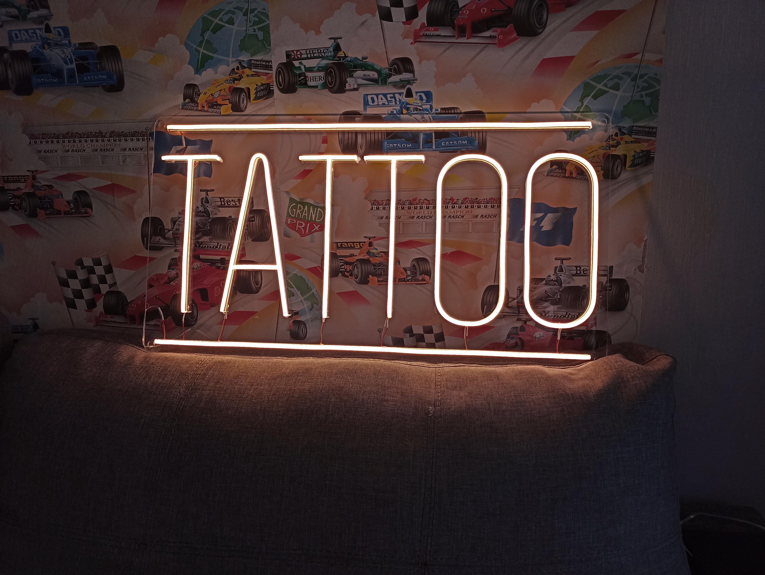 Tattoo Neon Sign, Tattoo Led Sign, Tattoo Art, Best Gift, Shop Neon Sign, Wall Neon Sign, Office Neon