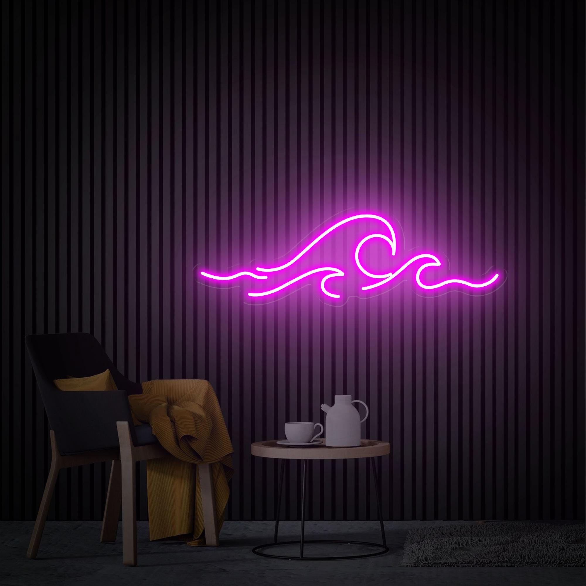 Wave Neon Sign, Ocean Neon Sign, Custom Wave LED Neon Sign, Bedroom Decor Wall Sign, Sea Led Sign, Water Neon Sign, Nature Neon Sign