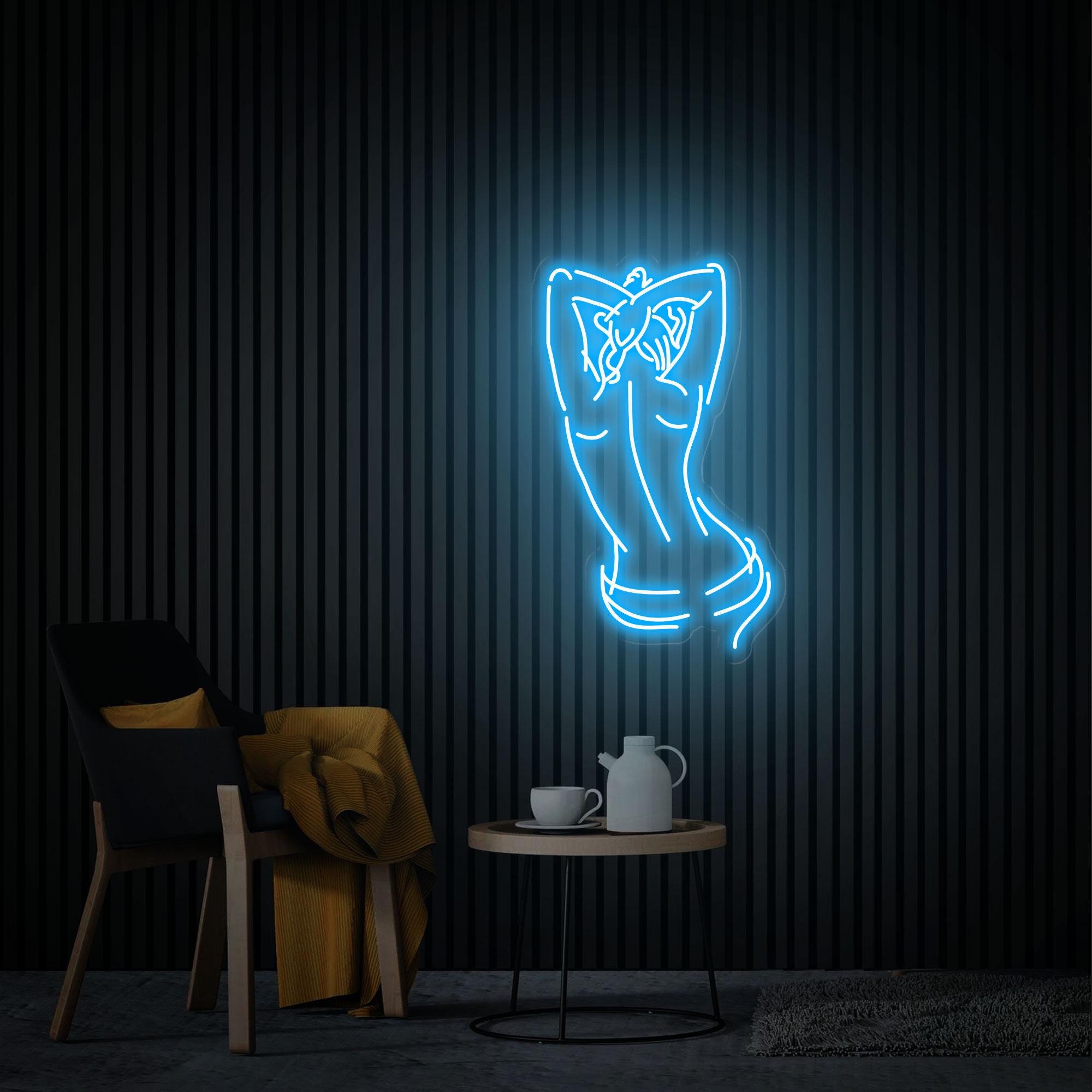Lady Nude Back Neon Sign, Girl Neon Sign, Female Party Crazy Led Light, Custom Body Neon Sign, Woman Line Art Bedroom Neon Sign Gift for Her