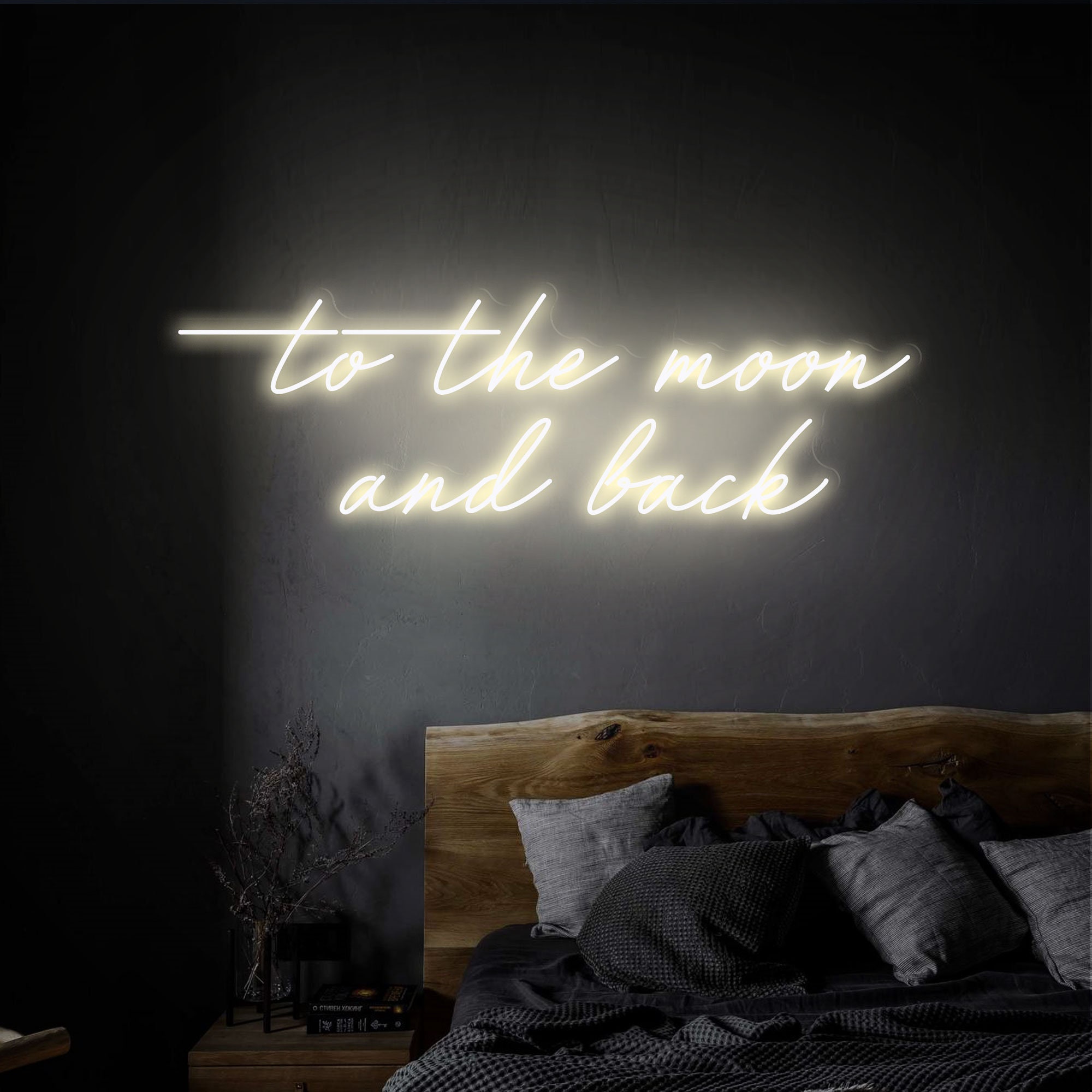 To The Moon And Back Neon Sign Bedroom Custom Led Sign Room Wall Art Neon Wall Decor Lights Cool Neon Sign Party Decor Sign