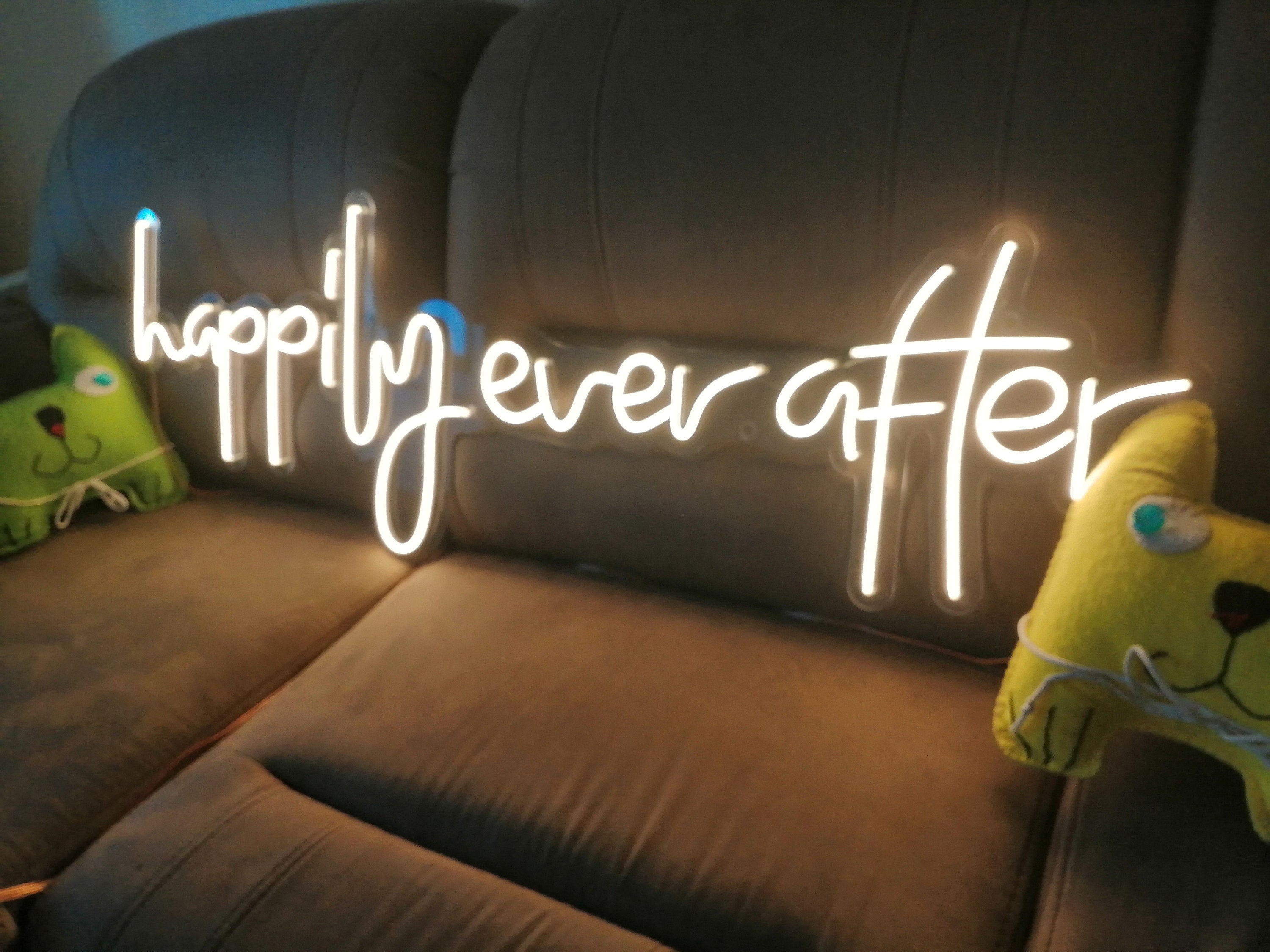 Happily Ever After Neon Sign, Wedding Decor Neon Sign, Happily Neon Signs, Home Decor Neon Sign, Wedding Decor