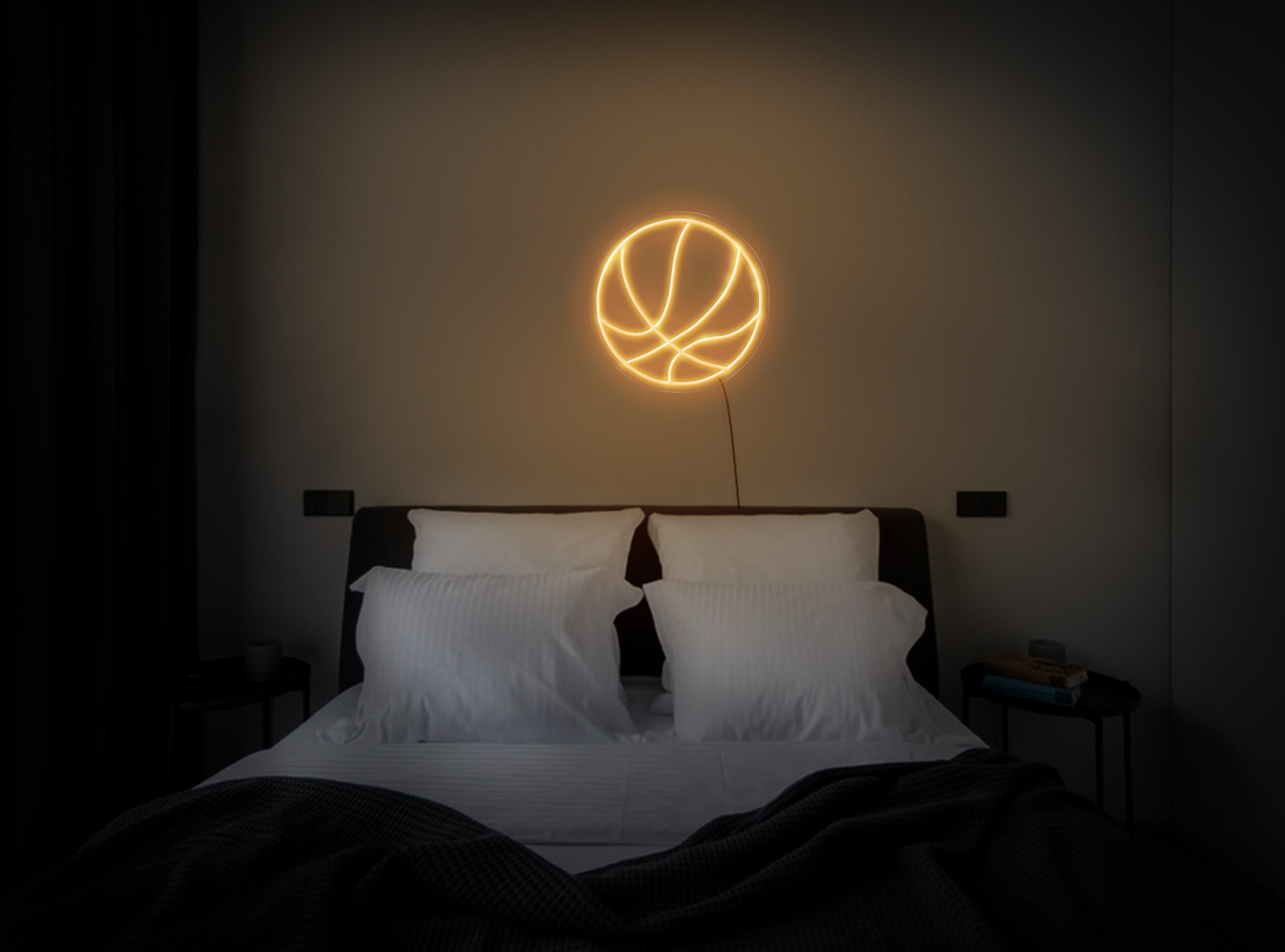 Basketball Neon Sign, Basketball Neon Light, Basketball Sign, Neon Sign Wall Art, Neon Sign Wall Decor