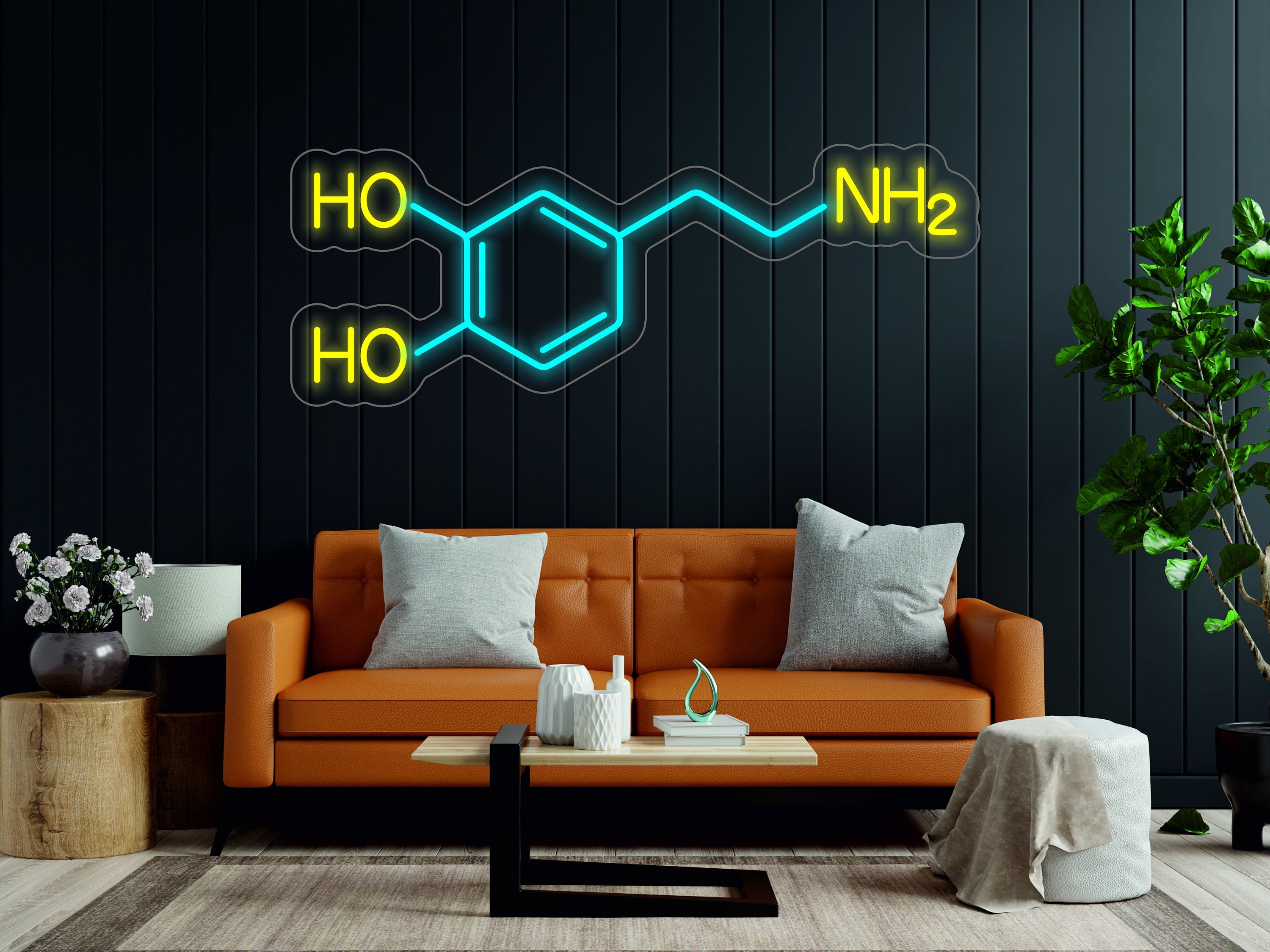 Molecule - LED Light Neon Sign Formula
