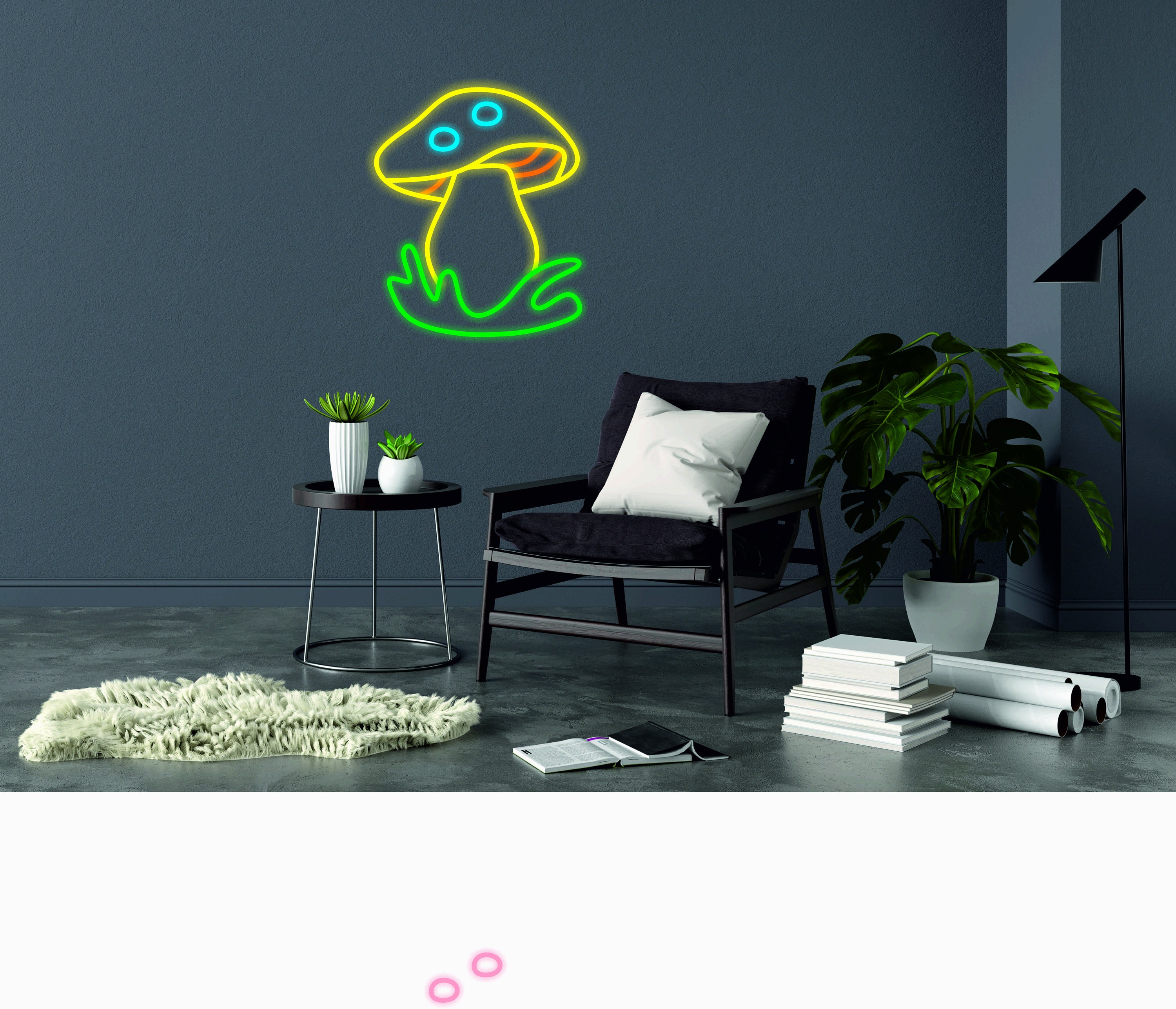 Mushroom - Neon Light Sign, Mushroom Lamp, Mushroom Decor, Mushroom Neon Gift