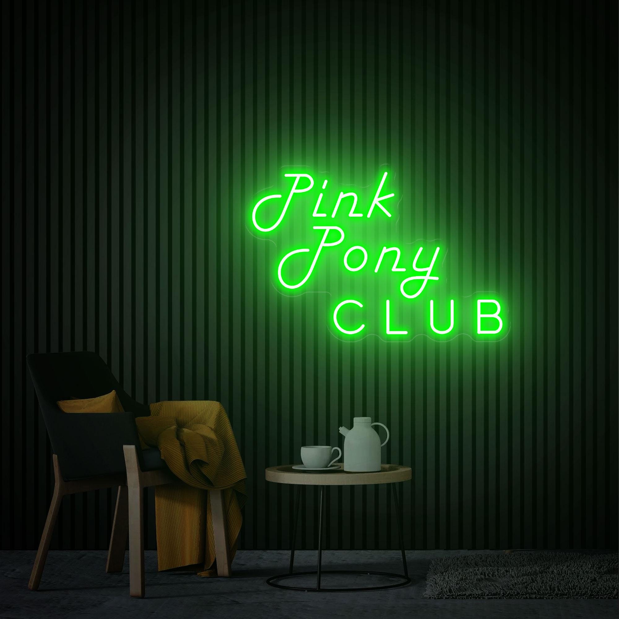 Pink Pony Club Neon Sign, Pink Pony Club Art, Xmas Gift for Her, Gift for Music Lovers Music Room Decor Pink Cowgirl Gift Cowgirl Room Decor