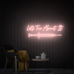 Lets TOX About It, Led Neon Light Signs, Botox Sign, Botox Artwork, Medspa Decor, Surgery Office Art, Injector Spa Studio Decoration