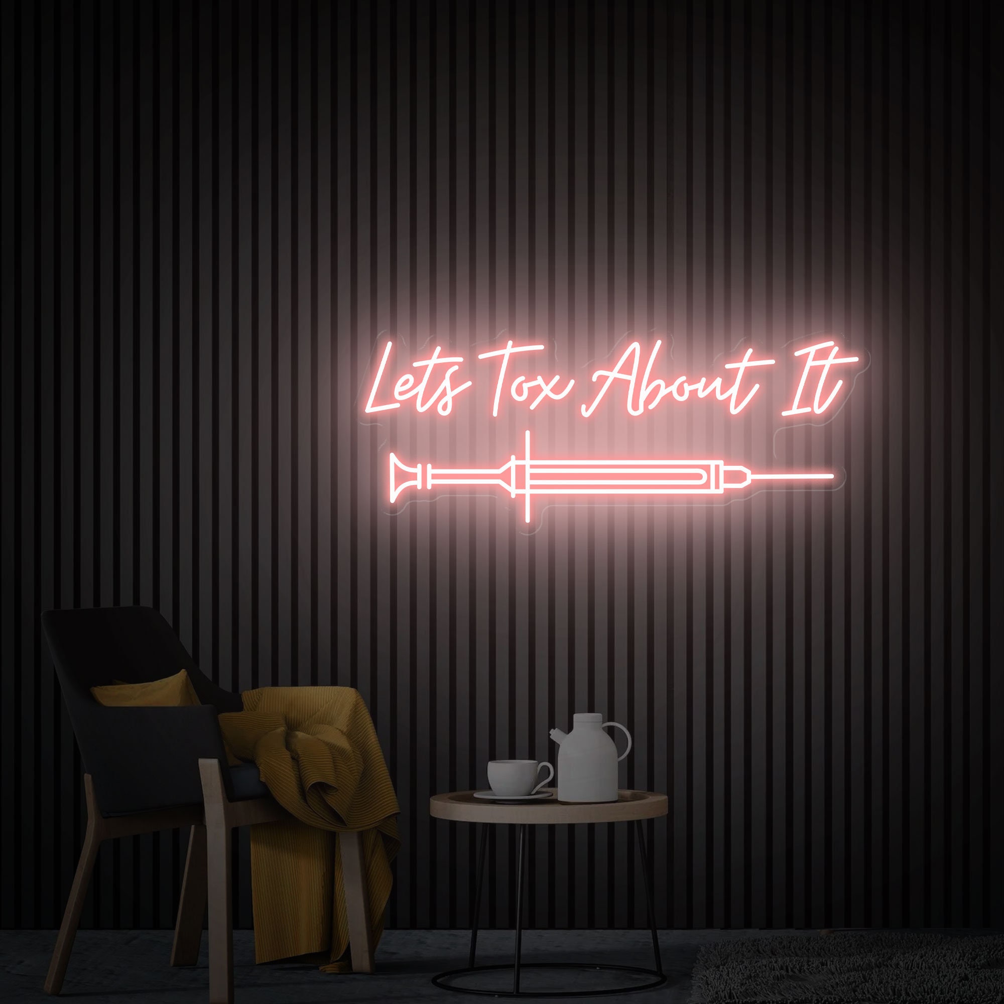 Lets TOX About It, Led Neon Light Signs, Botox Sign, Botox Artwork, Medspa Decor, Surgery Office Art, Injector Spa Studio Decoration