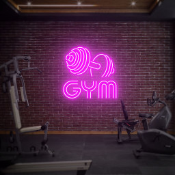 Dumbbell Neon Sign, Gym Wall Hanging, Neon Barbell Neon Light Sign For Sports Room, Decor Club, Party Bar, Customized Neon, Gym Custom Neon