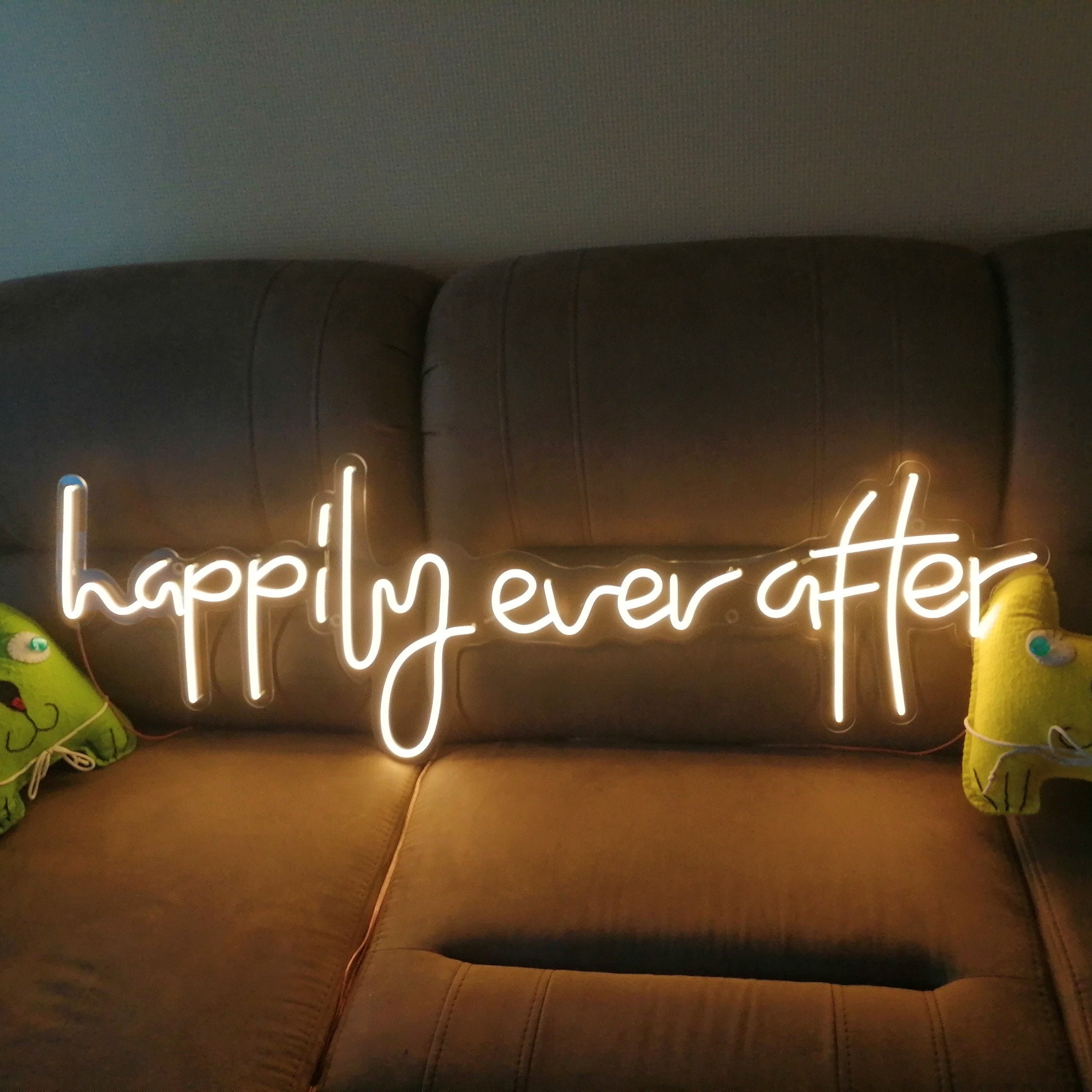 Happily Ever After Neon Sign, Wedding Decor Neon Sign, Happily Neon Signs, Home Decor Neon Sign, Wedding Decor