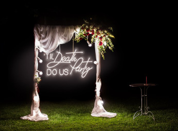 Til Death Do Us Party Neon Sign, Wedding Neon Sign, Til Death Neon Sign, Wedding Party Sign, Engagement Sign Decor, Wedding Wall Art Decor