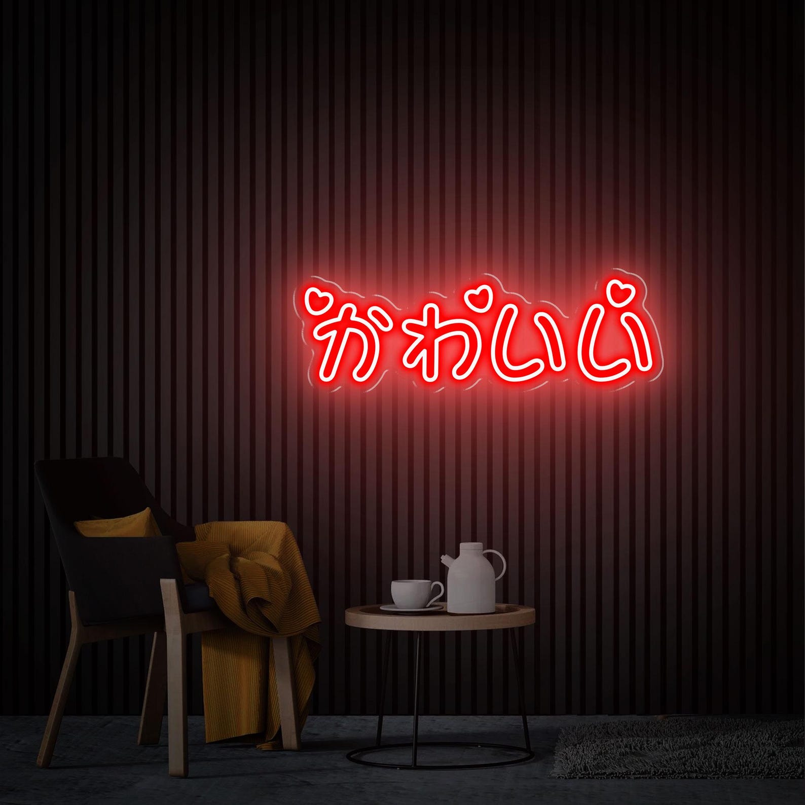 Kawaii Neon Sign, Custom Japanese LED Neon Sign, Game Room Decor, Personalized Gift For Gamer,  Home Girl Bedroom Gaming Room Wall Art