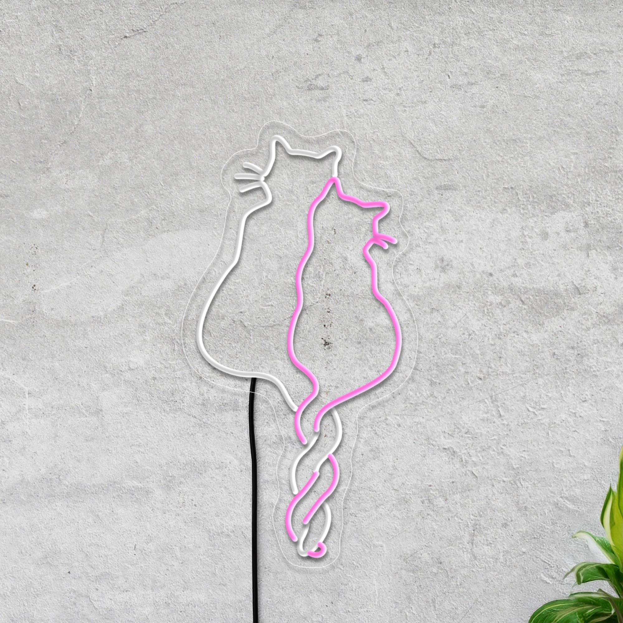 Cat Neon Sign, Cute Cats Neon Sign, Cats Led Sign, Cat Lover Gift, Cute Neon Sign, Animal Neon Sign, Neon Sign Bedroom, Cat Wall Art Decor