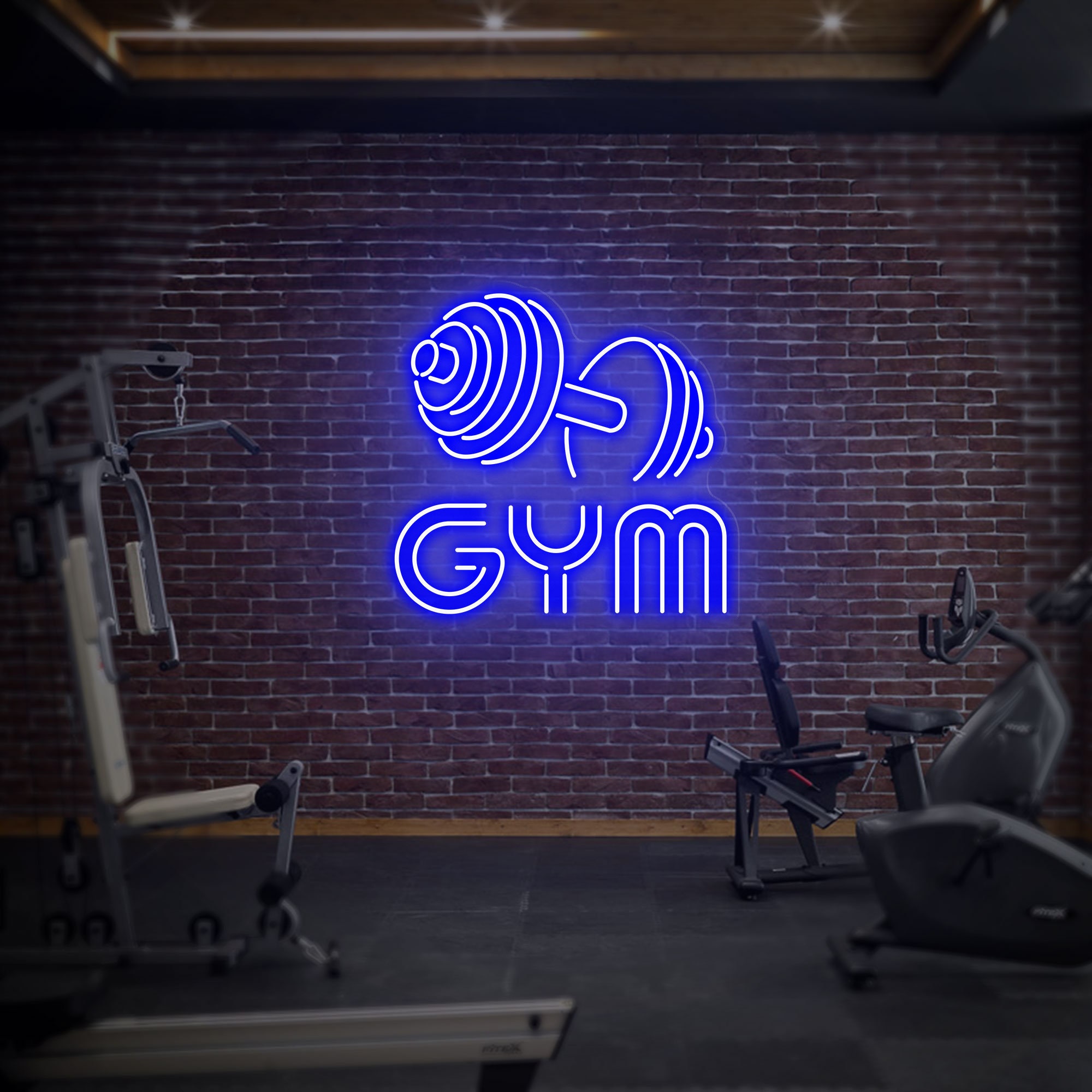 Dumbbell Neon Sign, Gym Wall Hanging, Neon Barbell Neon Light Sign For Sports Room, Decor Club, Party Bar, Customized Neon, Gym Custom Neon