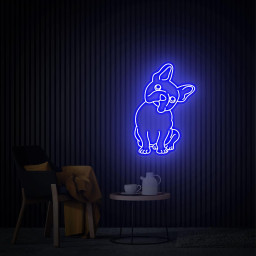 French Bulldog Neon Sign, French Bulldog Art, Custom Bulldog Neon Sign, Animal Signs Pet Wall Decor, Puppy Decor Glowing Sign Dog Lover Gift
