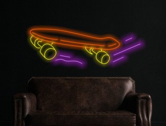 Skateboard Neon Sign, Neon Sign For Skate Shop, Skateboard Shop Neon Light, Custom Skate Neon Sign, Neon Light For Skateboarding