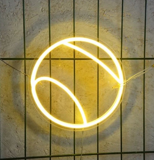 Tennis Ball Neon Sign, Tennis Neon Sign, Tennis Ball Led Sign, Sports Neon Sign, Tennis Room Decor, Tennis Ball Wall Art, Tennis Ball Decor