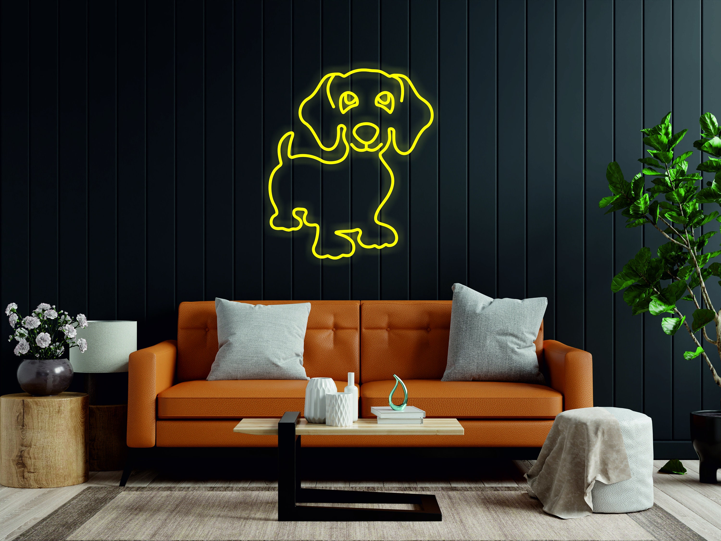 Dachshund Dog Pet Light Sign, Sign Lights for Wall and Bedroom, Night Plug in for Toddlers and Kids, Wall Mount, Bedroom Dog