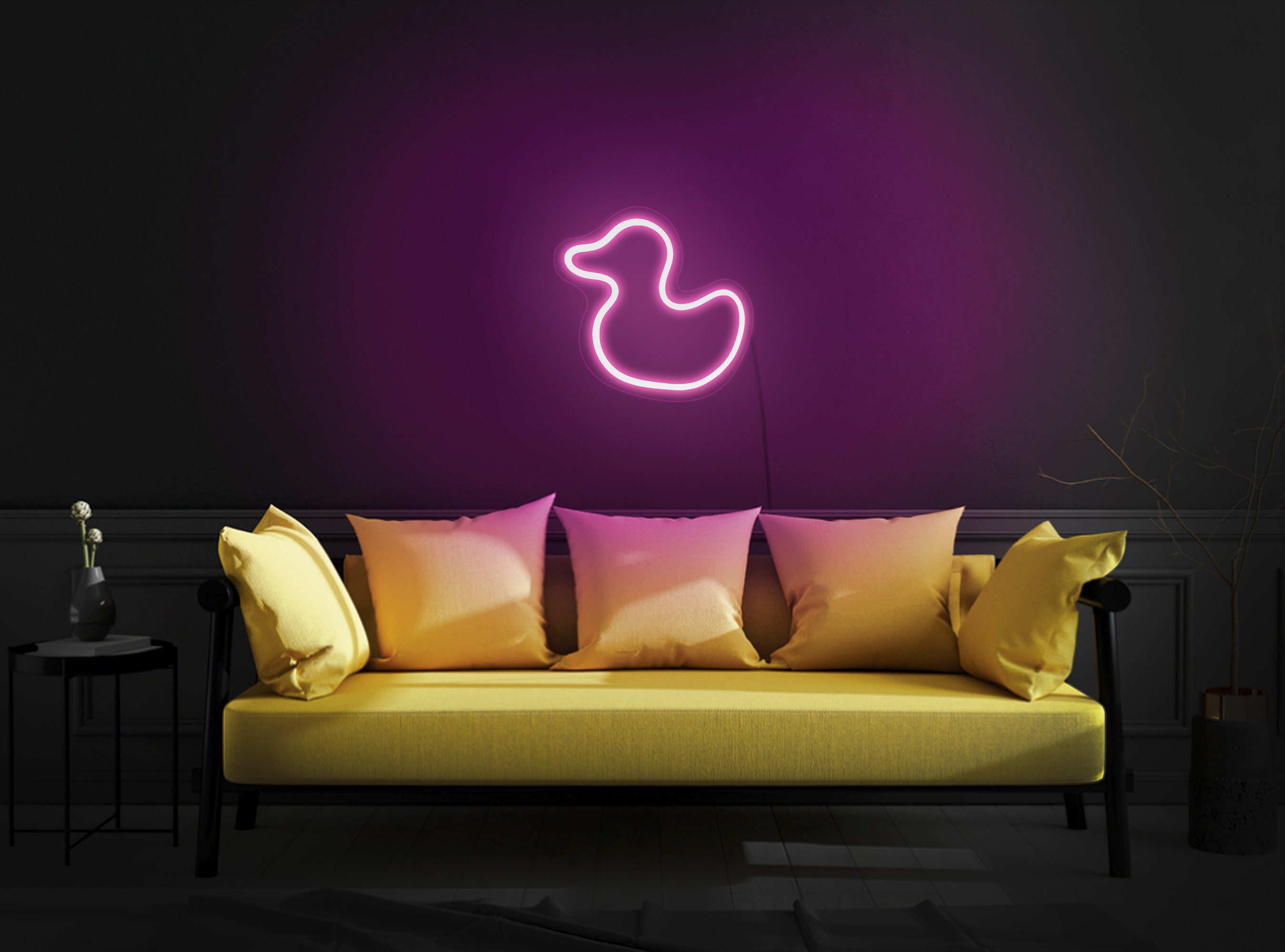 Duck Neon Sign, Rubber Duck Neon Sign, Duck Led Sign, Rubber Duck Sign, Kids Neon Sign, Neon Sign Bathroom, Duck Wall Art, Duck Wall Decor