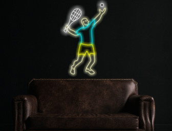 Tennis Player Neon Sign, Tennis Competitor Neon Sign, Tennis Athlete Neon Sign, Tennis Ace Neon Sign, Tennis Enthusiast Neon Sign