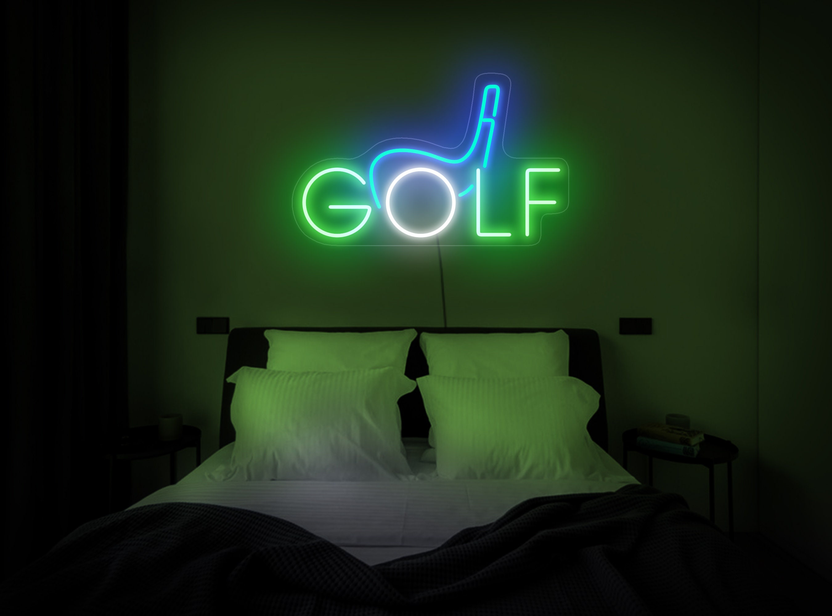 Golf Neon Sign, Golf Club Neon Light, Golf Light Sign, Golfer Gift, Sports Club Neon Sign, Golf Wall Art, Golf Wall Decor, Golf Room Decor