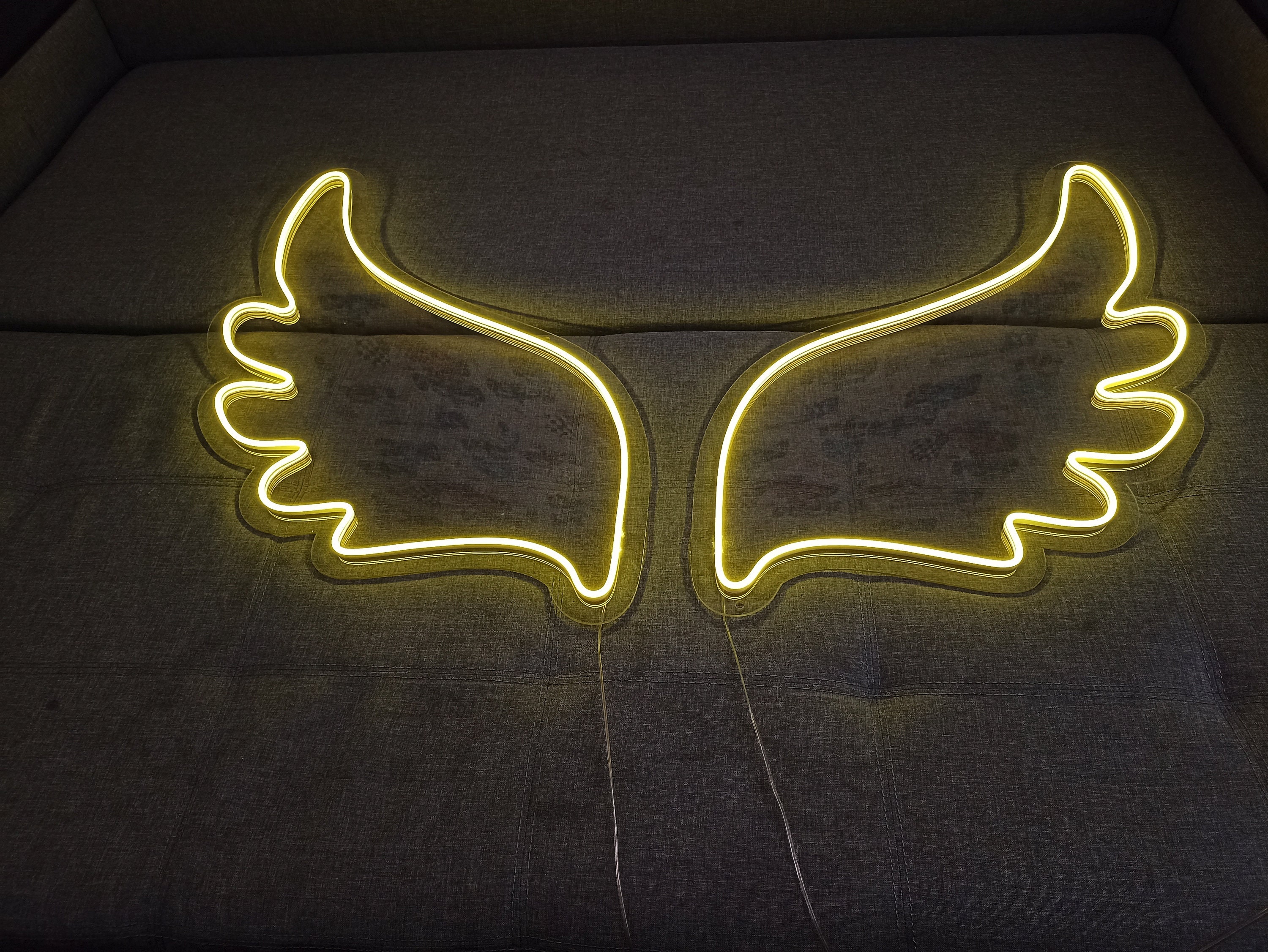 Neon Wings, Neon Sign Angel Wings, WINGS LED Sign, Classic LED Neon Angel Wings