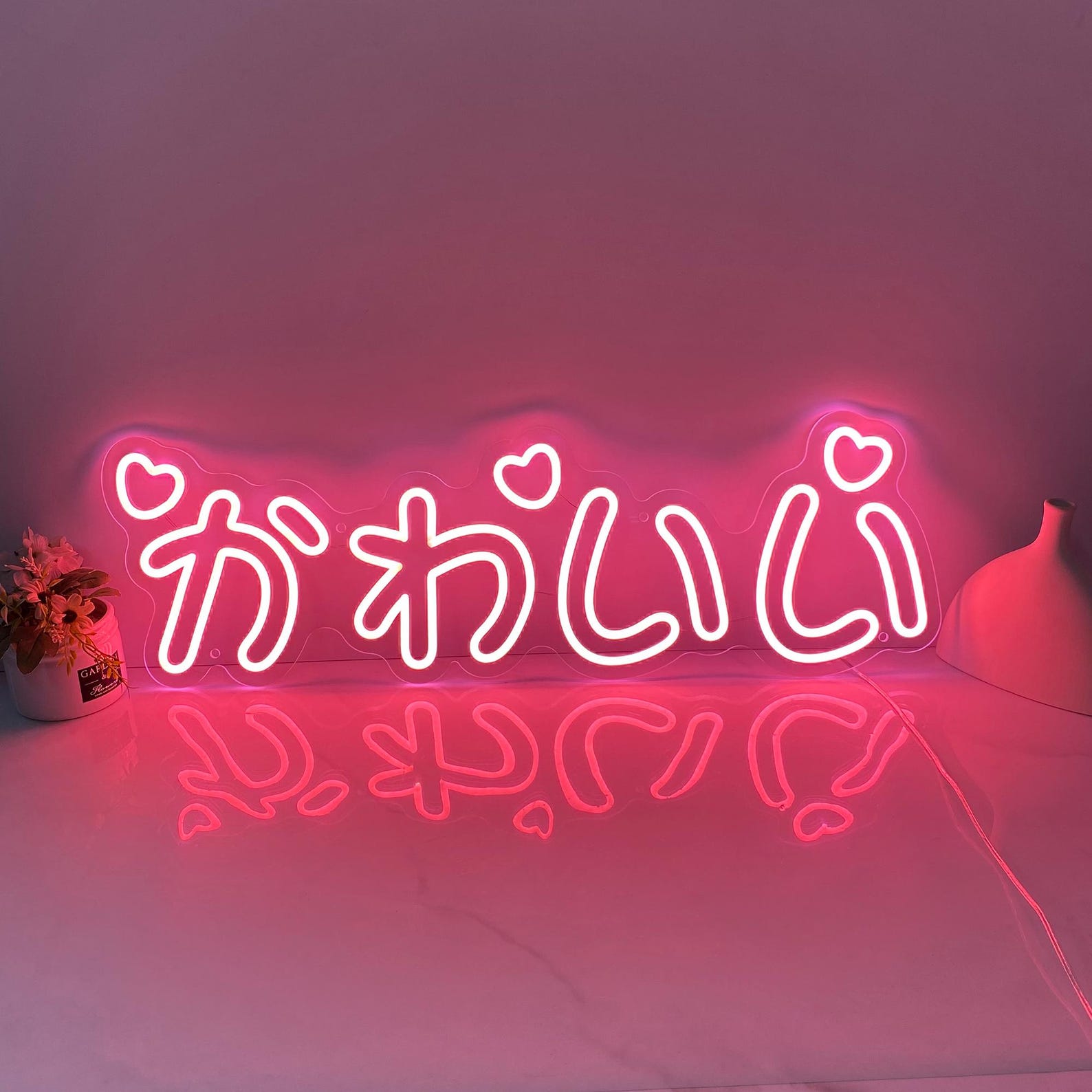 Kawaii Neon Sign, Custom Japanese LED Neon Sign, Game Room Decor, Personalized Gift For Gamer,  Home Girl Bedroom Gaming Room Wall Art